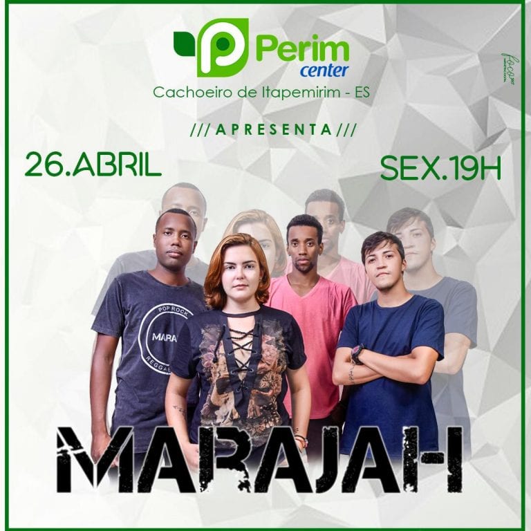 Banda Marajah toca seu som contagiante no Perim Center em Cachoeiro/ES nesta sexta (26)
