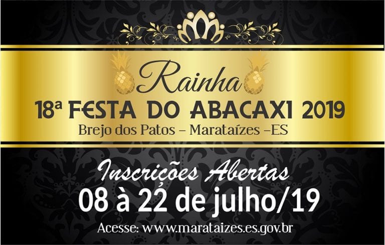 Marataízes abre inscrições para o Concurso Rainha da Festa do Abacaxi 2019