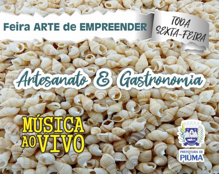 Hoje em Piúma, sexta-feira (08), a partir das 18, a Praça da prefeitura nova recebe mais uma vez a Feira ‘Arte de Empreender’, onde artesãos