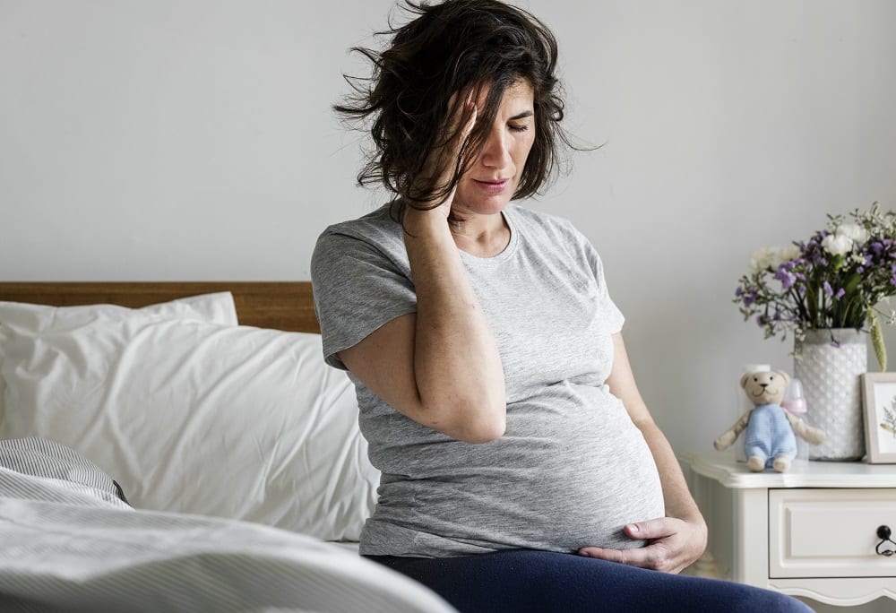 Crise de ansiedade em mulher grávida