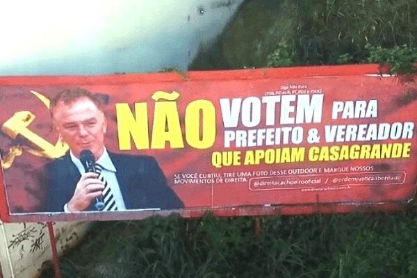 Ministério Público Eleitoral de Cachoeiro investiga se outdoor traz propaganda extemporânea