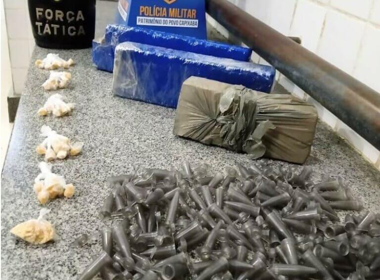 Policia Militar apreende drogas na Barra de Itapemirim