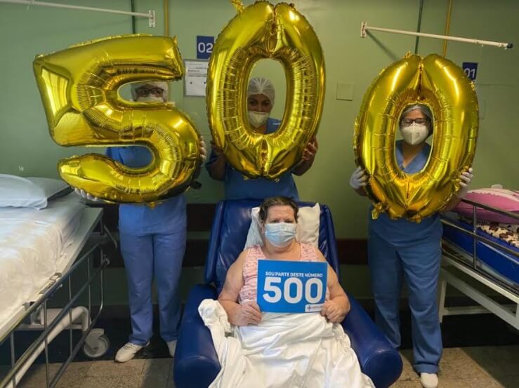 Santa Casa atinge a marca de 500 altas para pacientes de Covid-19
