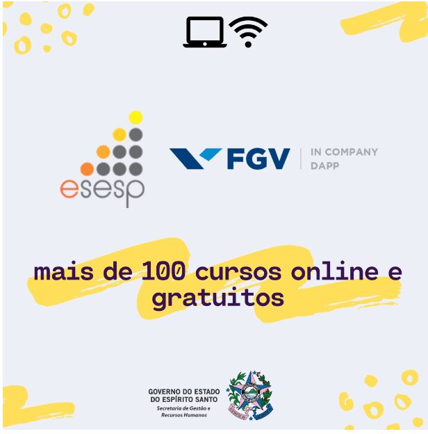 Esesp e FGV promovem mais de 100 cursos on-line e gratuitos