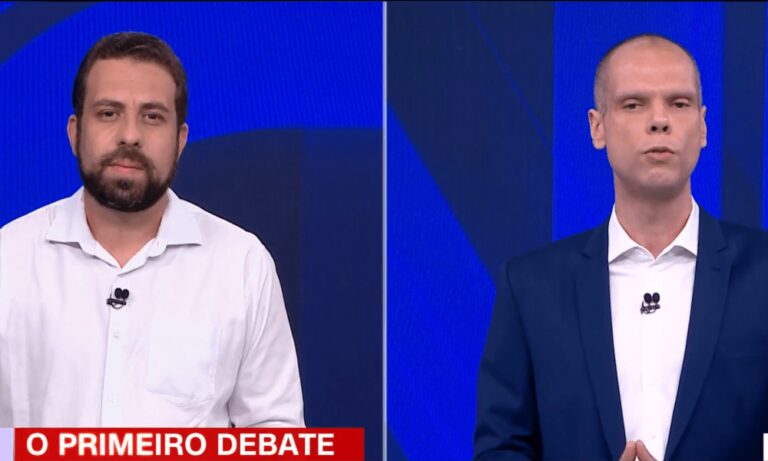 Assista ao primeiro debate entre Bruno Covas e Guilherme Boulos