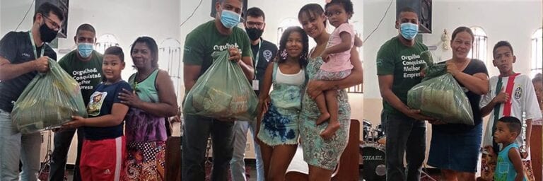 Voluntários da Unimed Sul Capixaba entregam cestas básicas a famílias de baixa renda | Jornal Espírito Santo Notícias