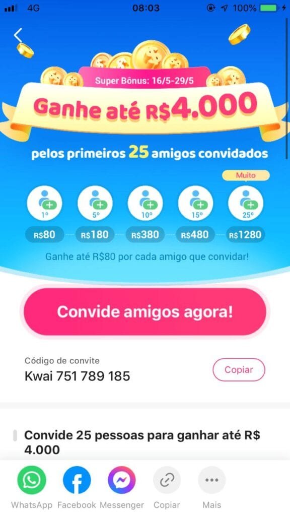indique e ganhe Kwai