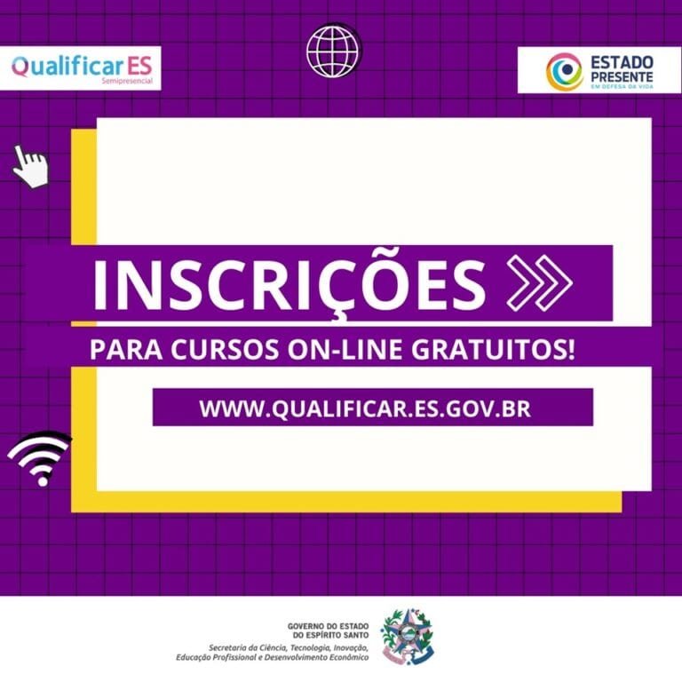 Qualificar Es Governo Abre 10 Mil Vagas Para Cursos De Qualificação Profissional On Line 1660