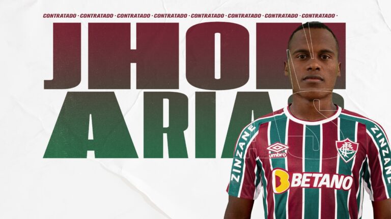 Jhon Arias é regularizado e fica à disposição do Fluminense