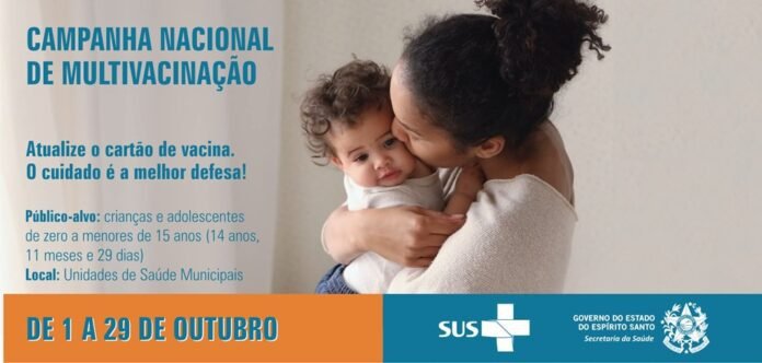 Campanha Nacional de Multivacinação tem início nesta sexta-feira (1º)