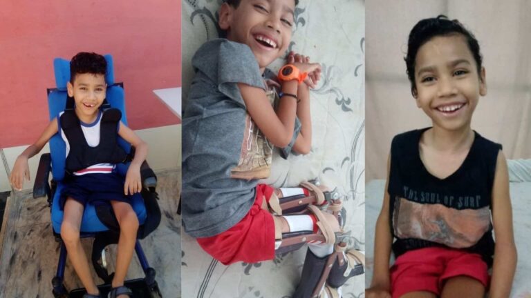Diagnosticado com paralisia cerebral, menino de Guarapari precisa de ajuda
