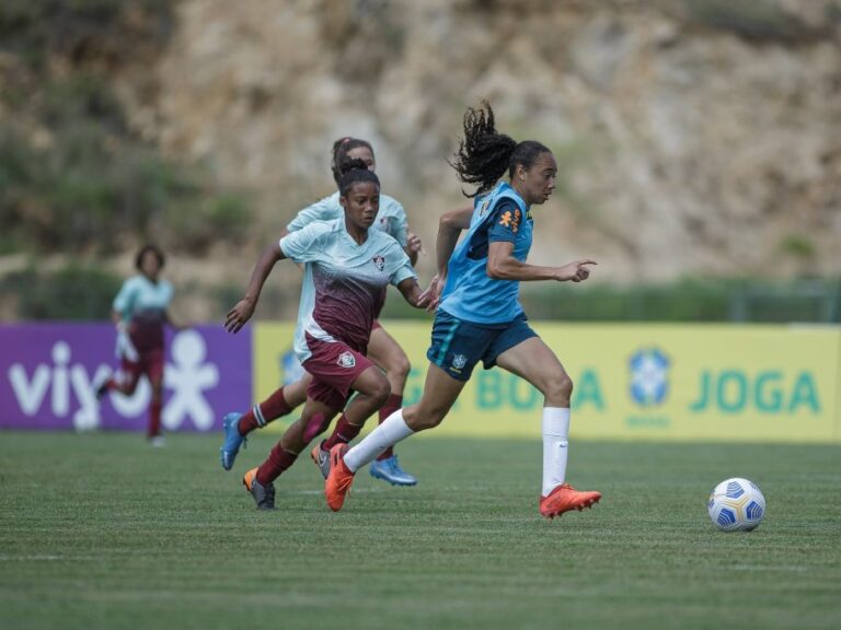 Seleção Feminina Sub-17 vence confronto amistoso contra o Fluminense Sub-18