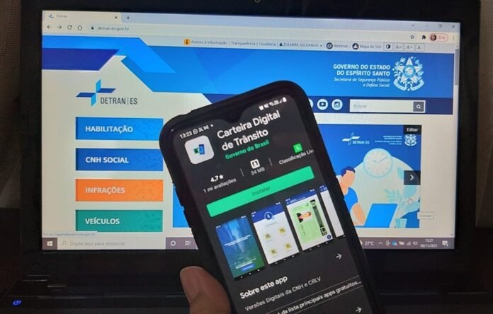Detran|ES destaca facilidades disponíveis no App Carteira Digital de Trânsito (CDT)