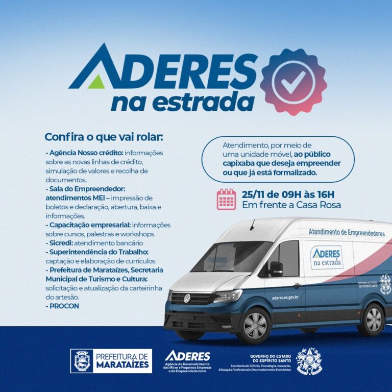 aderes-unidade-movel Marataízes receberá a unidade móvel do programa Aderes na Estrada nesta quinta (25)