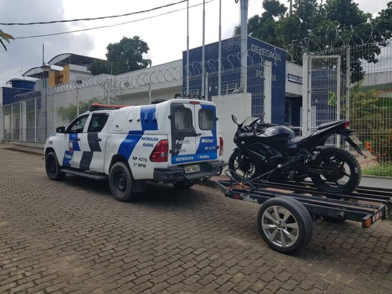 Polícia Militar recupera motos Kawasaki e Honda no interior de Jerônimo Monteiro