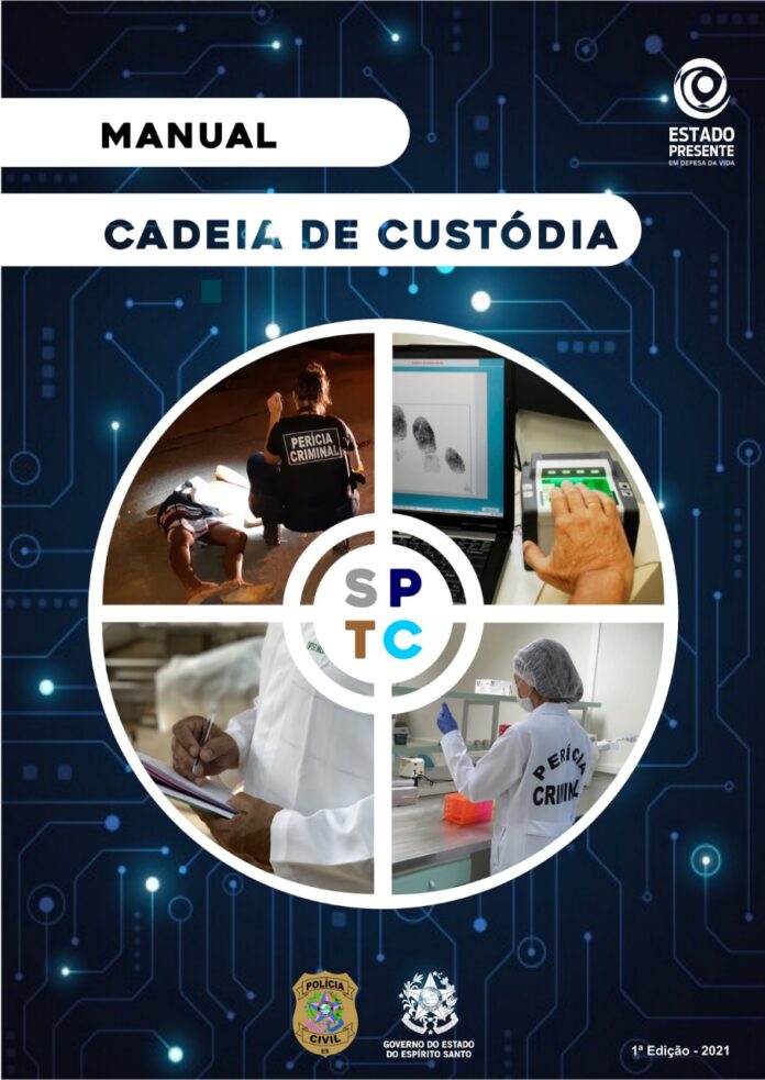 Perícia Técnico-Científica da PCES publica Manual de Cadeia de Custódia