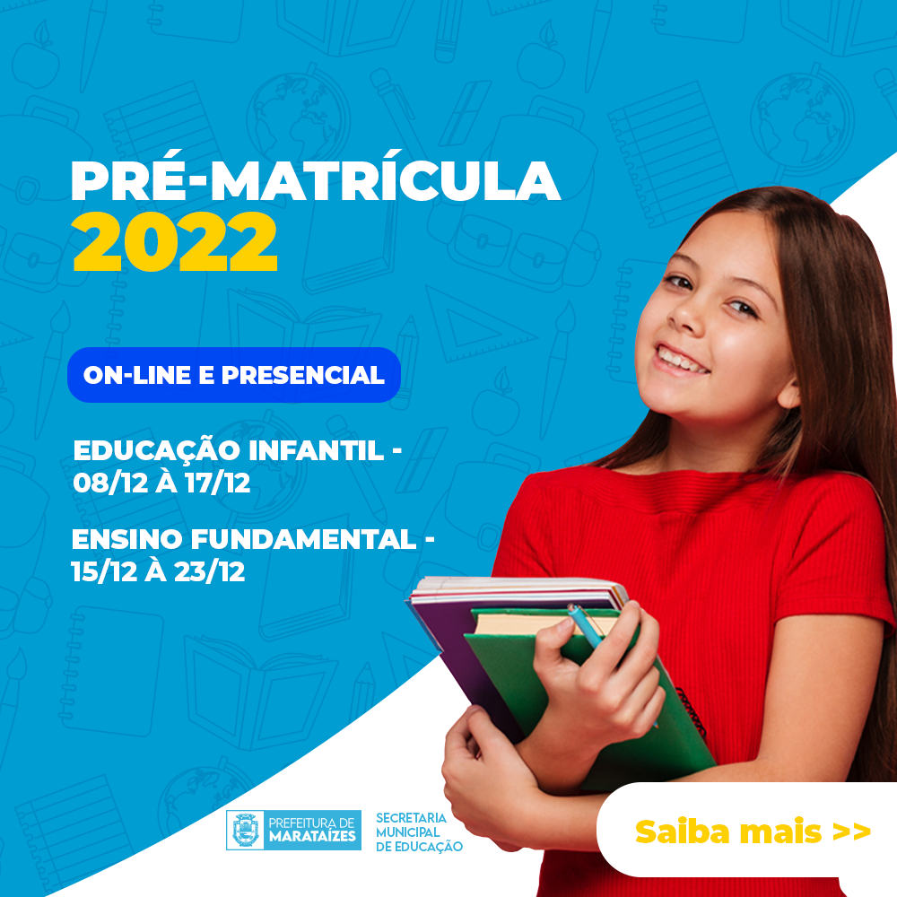 pre-martricula_marataizes Está aberta a pré-matrícula para alunos da Educação Infantil e Ensino Fundamental em Marataízes