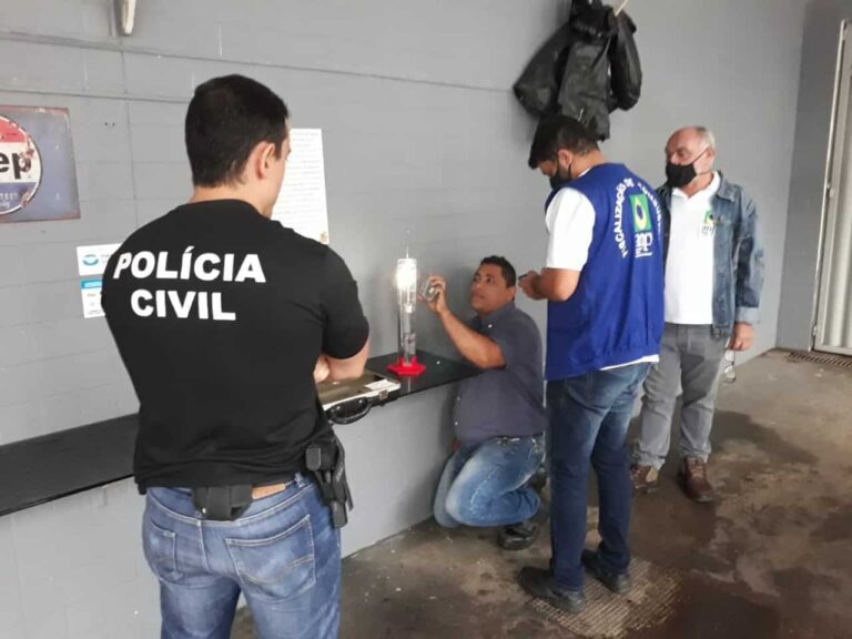 Polícia Civil e ANP realizam operação para combater comércio clandestino de gasolina em Guarapari