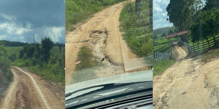Moradores, pecuaristas e produtores rurais estão indignados com a estrada de Taquaral que liga Piúma a Iconha