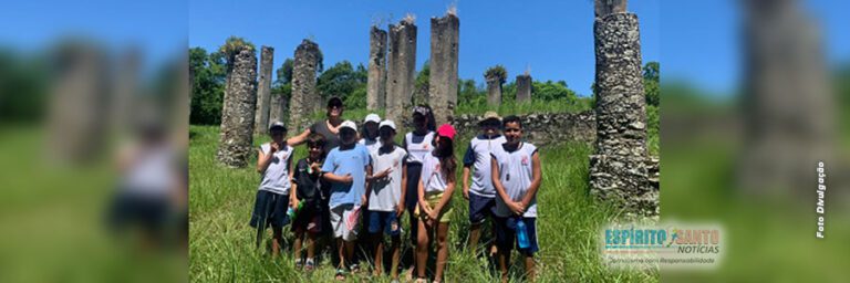 Anchieta | Alunos de Ubu aprendem história em importante atrativo turístico