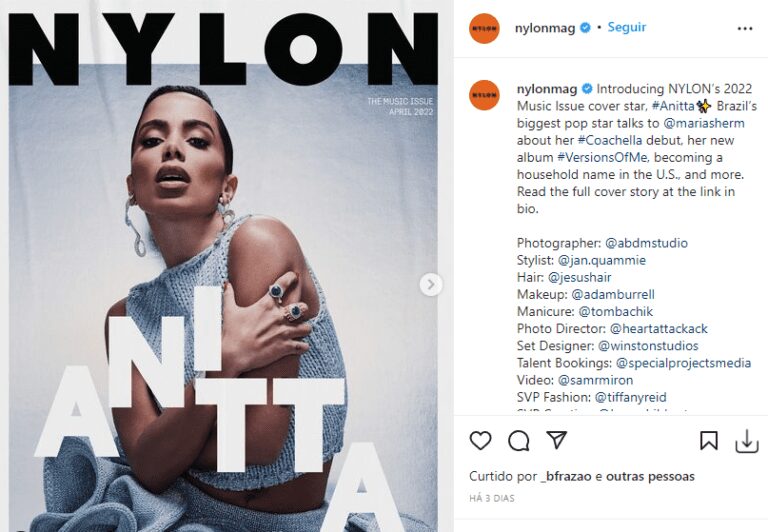 Revista decide alterar capa após “xilique” de Anitta