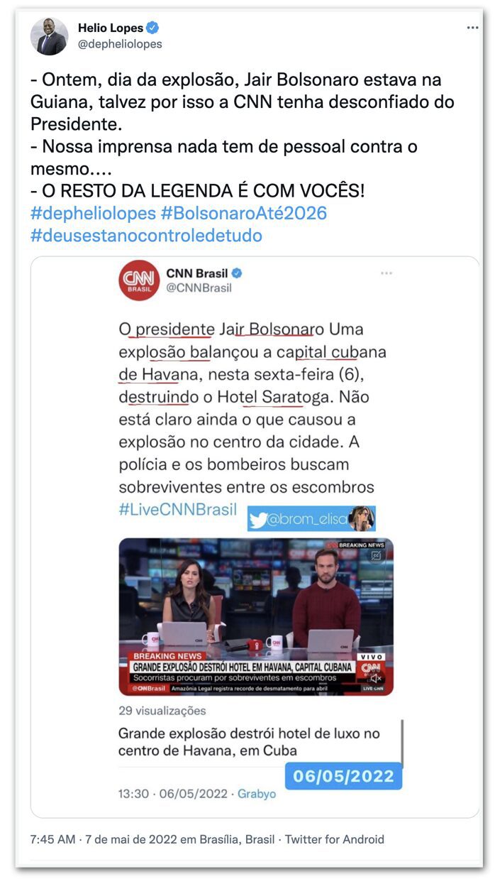 Bolsonaristas dizem ver perseguição em erro da CNN Brasil