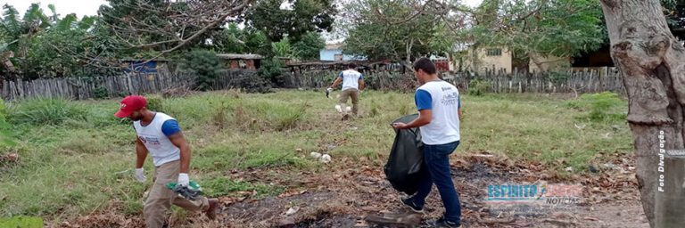 Prefeitura de Presidente Kennedy/ES faz mutirão da limpeza em comunidades do interior