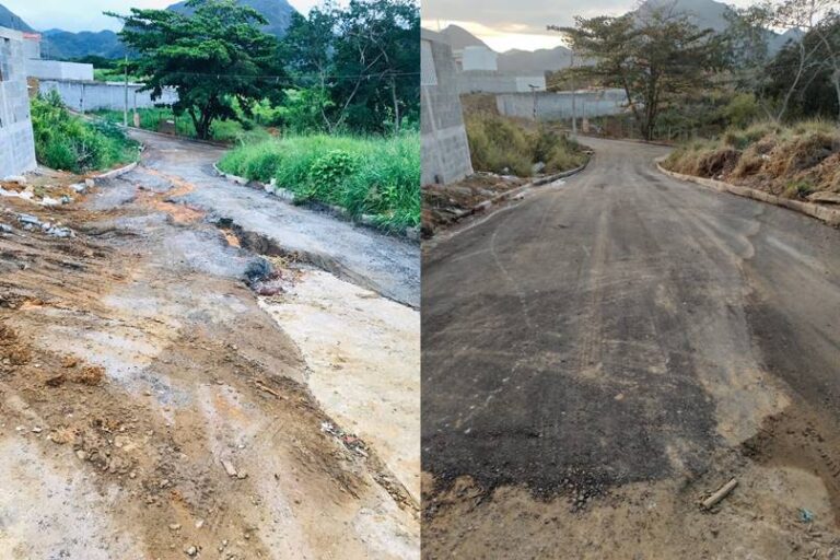 Moradores reclamam de rua “asfaltada pela metade” em Guarapari