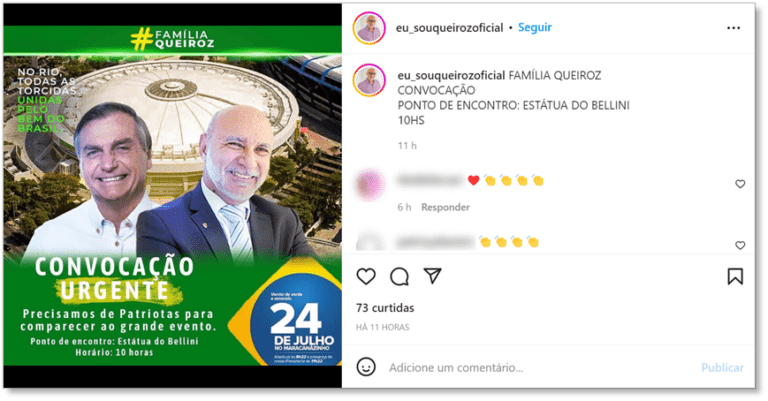 Queiroz convoca “patriotas” para convenção do PL de Bolsonaro