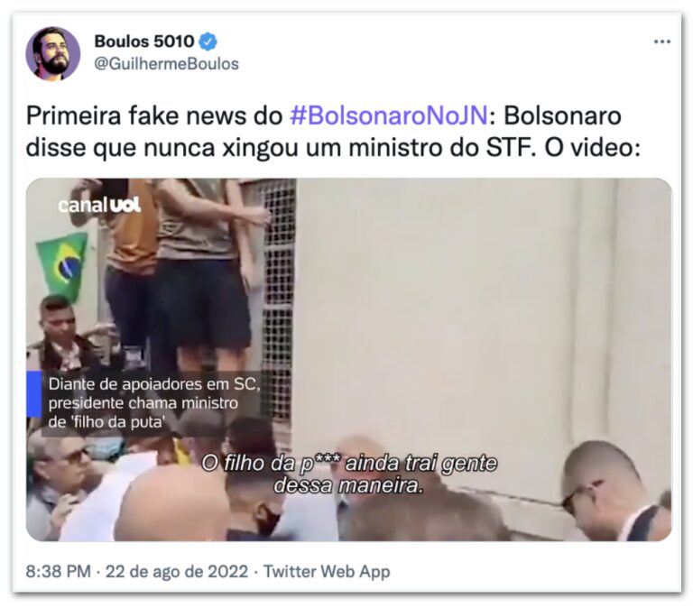 Oposição critica falas de Bolsonaro no JN: “Mentiroso”