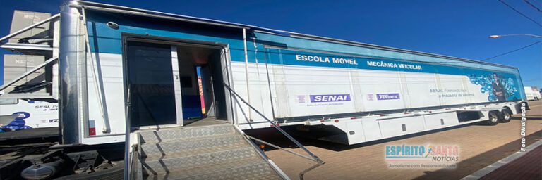 SENAI: Carreta Automotiva está em Marataízes para os cursos de capacitação e qualificação