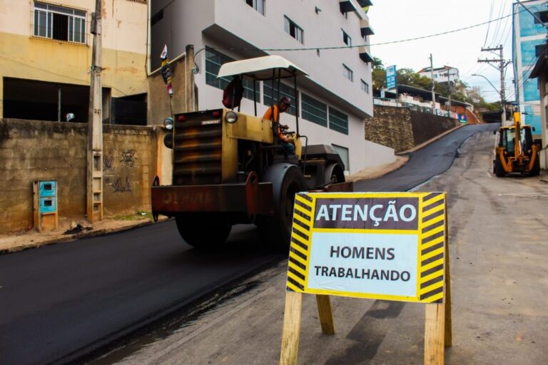 Trecho de avenida no Vila Rica recebe asfalto novo