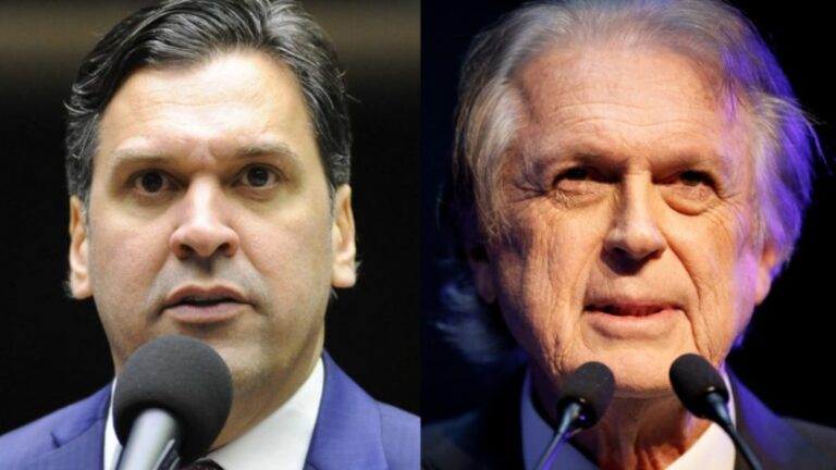 Líder do MDB na Câmara, Isnaldo Bulhões (AL) e o presidente do União Brasil, deputado Luciano Bivar (PE)