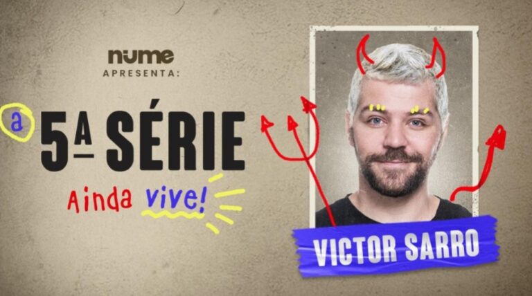 Victor Sarro se apresenta em Guarapari com o show de humor “A QUINTA SÉRIE AINDA VIVE”