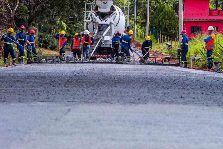 Prefeitura aposta na pavimentação com concreto; conheça vantagens