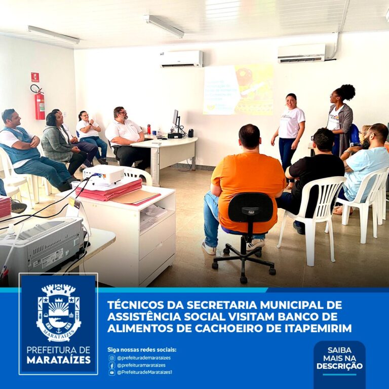 Técnicos da Secretaria Municipal de Assistência Social visitam banco de alimentos de Cachoeiro de Itapemirim