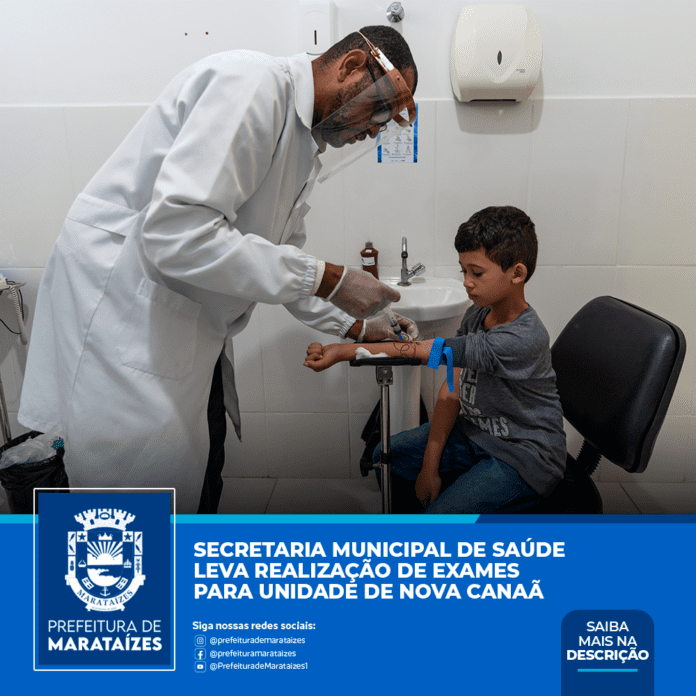 Secretaria Municipal de Saúde leva realização de exames para unidade de Nova Canaã
