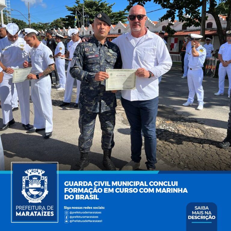 Guarda Civil Municipal conclui formação em curso com Marinha do Brasil