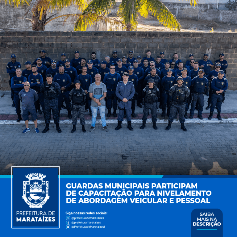 Guardas Municipais participam de capacitação para nivelamento de abordagem veicular e pessoal