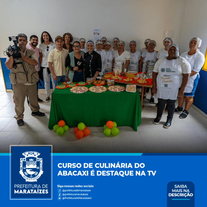 Curso de Culinária do Abacaxi é destaque na TV
