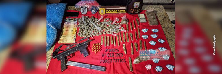 Operação conjunta: Suspeito de tráfico e posse ilegal de arma é preso em Marataízes/ES
