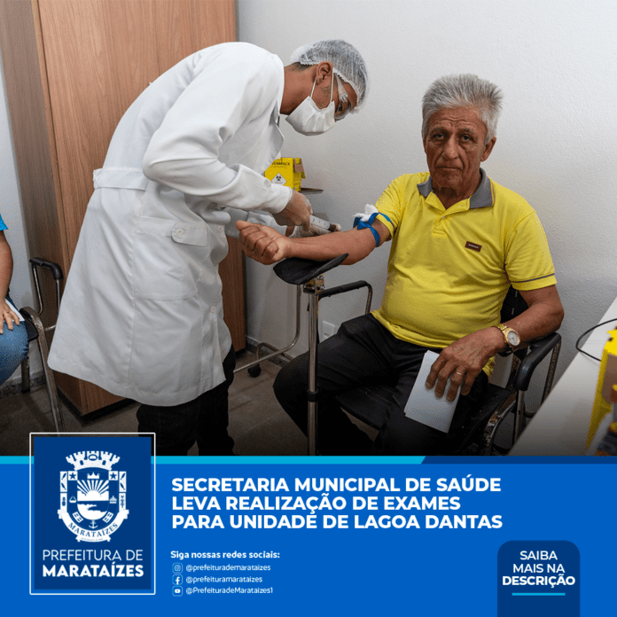 Secretaria Municipal de Saúde leva realização de exames para unidade de Lagoa Dantas