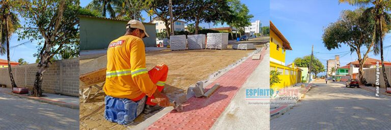 ANCHIETA: Obras de pavimentação avançam em Castelhanos