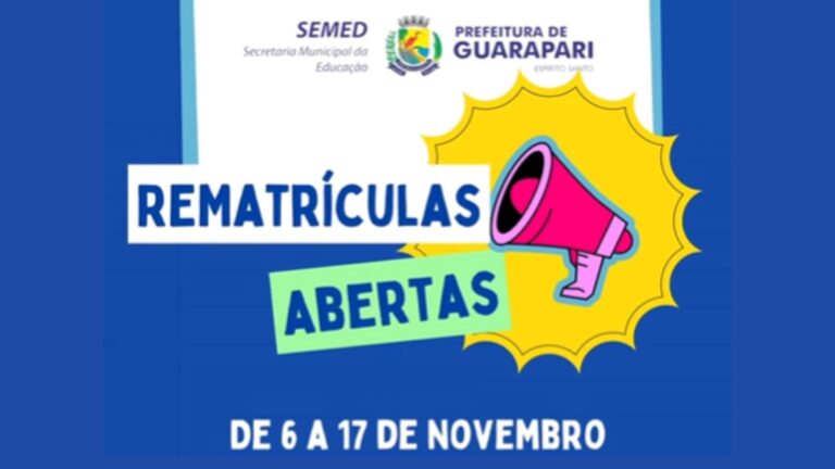 Guarapari inicia rematrículas e remanejamento para alunos da Rede Municipal