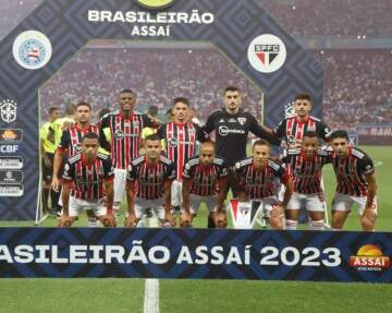 Com vitória em Salvador, São Paulo se livra do risco de rebaixamento no Brasileirão