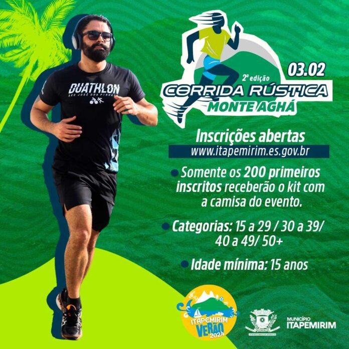 ATENÇÃO ATLETAS: ESTÃO ABERTAS AS INSCRIÇÕES PARA A CORRIDA DO MONTE AGHÁ