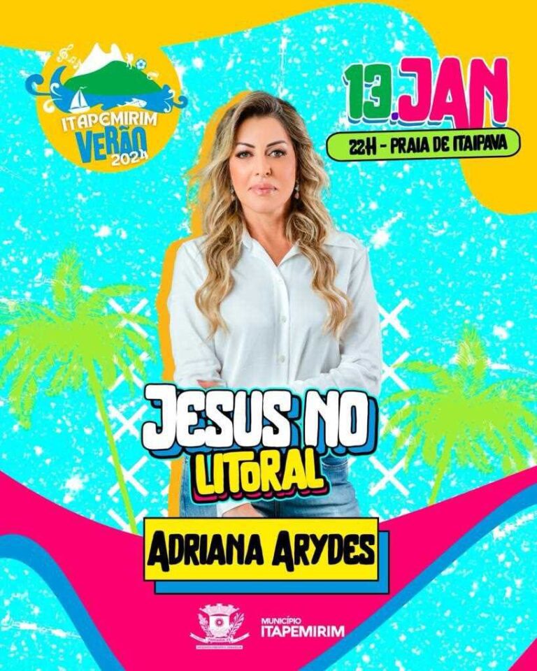 Sábado de louvor e evangelização com Adriana Arydes, em Itapemirim