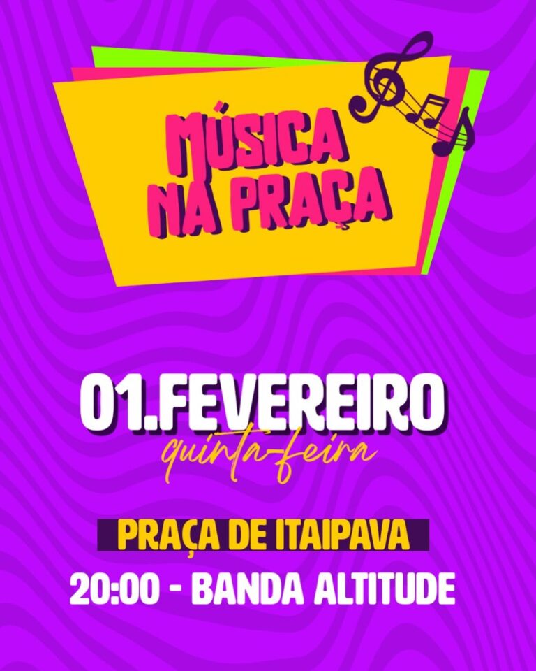 Show Gospel na Praça de Itaipava, 20:00, com banda Altitude. Vamos? – Itapemirim-ES
