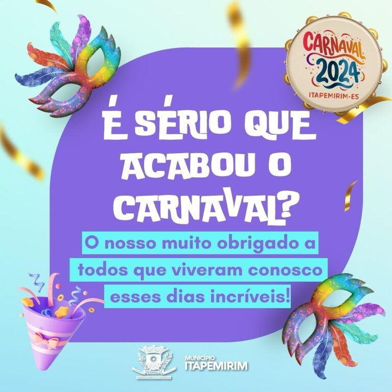 “Carnaval: dias incríveis e inesquecíveis! Gratidão 🎶” – Itapemirim-ES