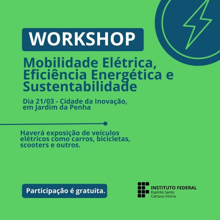 Lançamento de livro sobre mobilidade elétrica no ES na Cidade da Inovação do Ifes, em Vitória